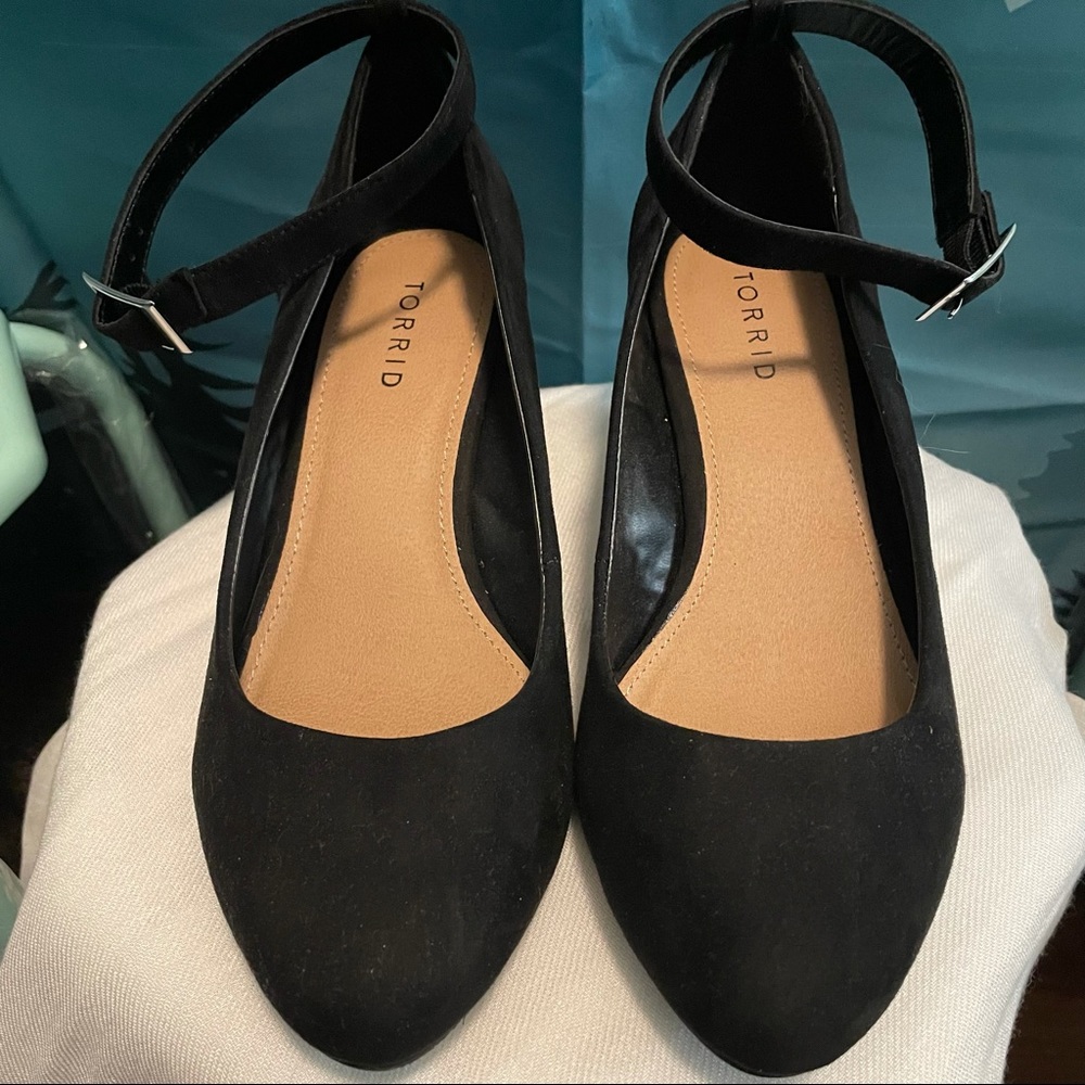 Wedges with ankle strap